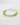 Detailed side view of serpentine bracelet showing variation in green tone, 14 gold spacer beads, and toggle closure.